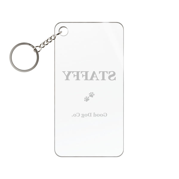 Staffy Keychain