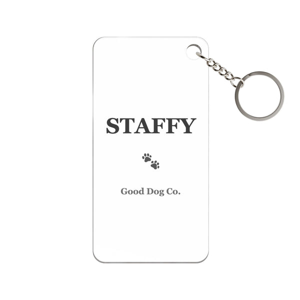 Staffy Keychain
