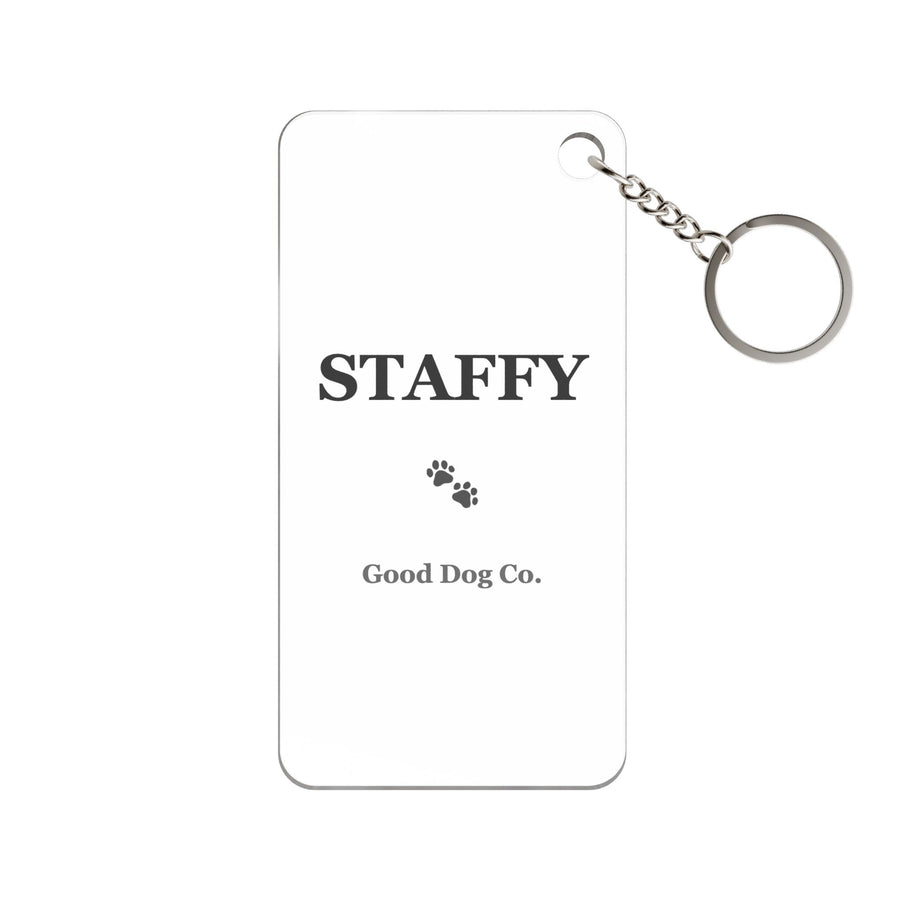 Staffy Keychain